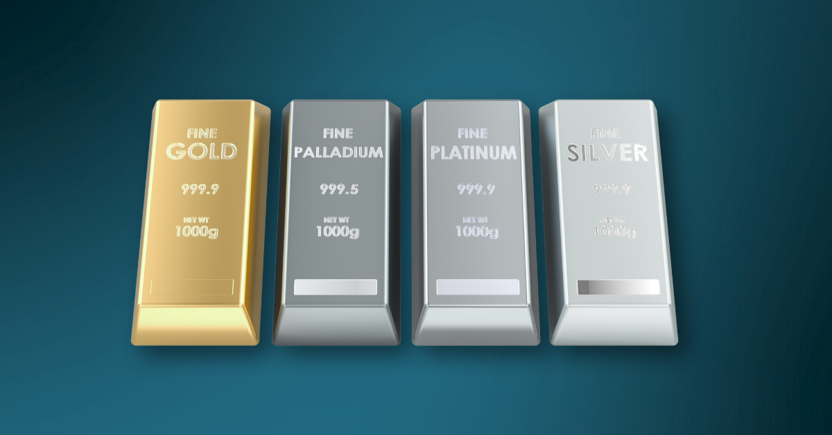 Edelmetalle als Geldanlage: Gold, Silber, Platin und Palladium